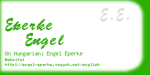 eperke engel business card